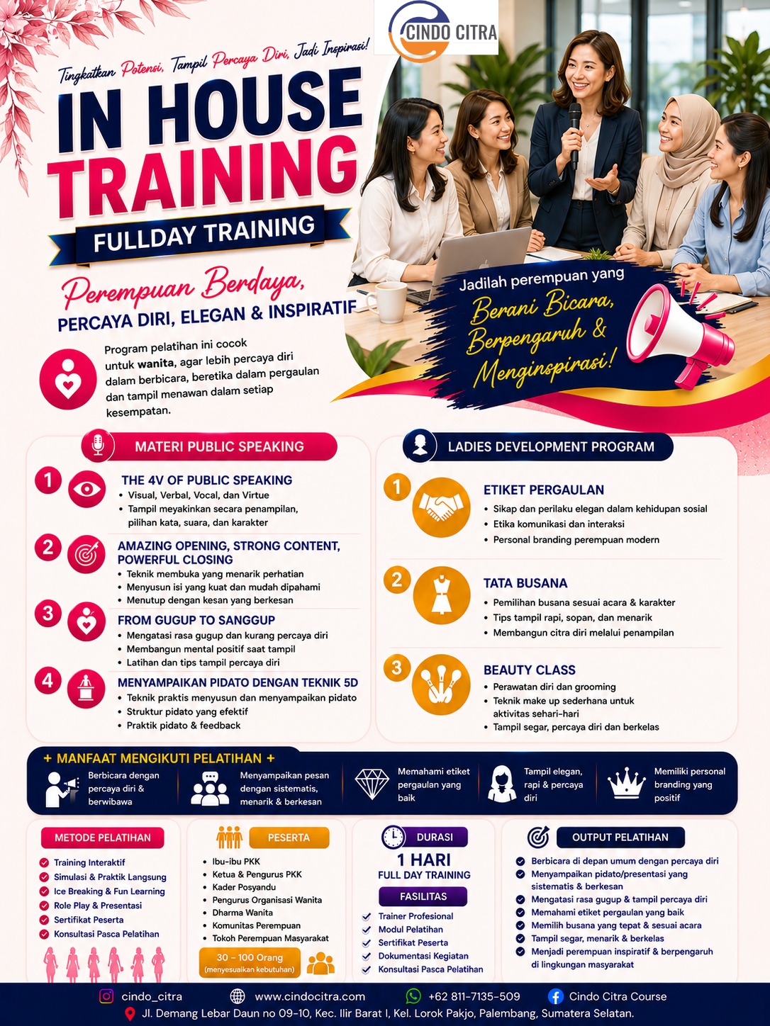 IN HOUSE TRAINING - Perempuan Berdaya, Percaya Diri Elegan & Inspiratif